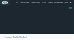 Desktop Screenshot of europeanqualitystandard.com